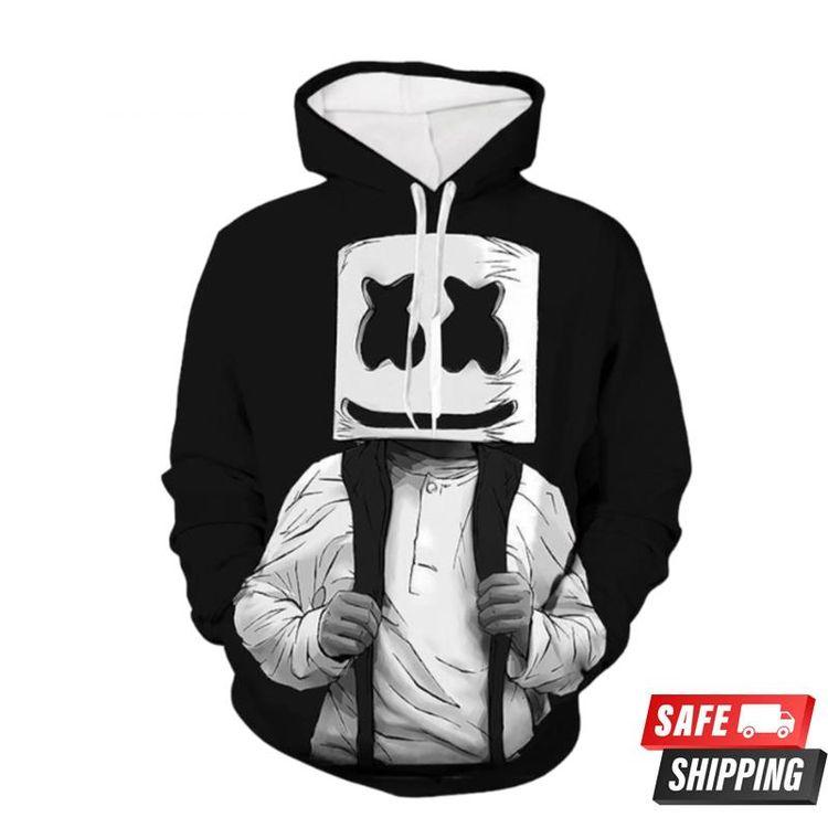 Dj Marshmello Fashion Pull Over All Over Print Hoodie