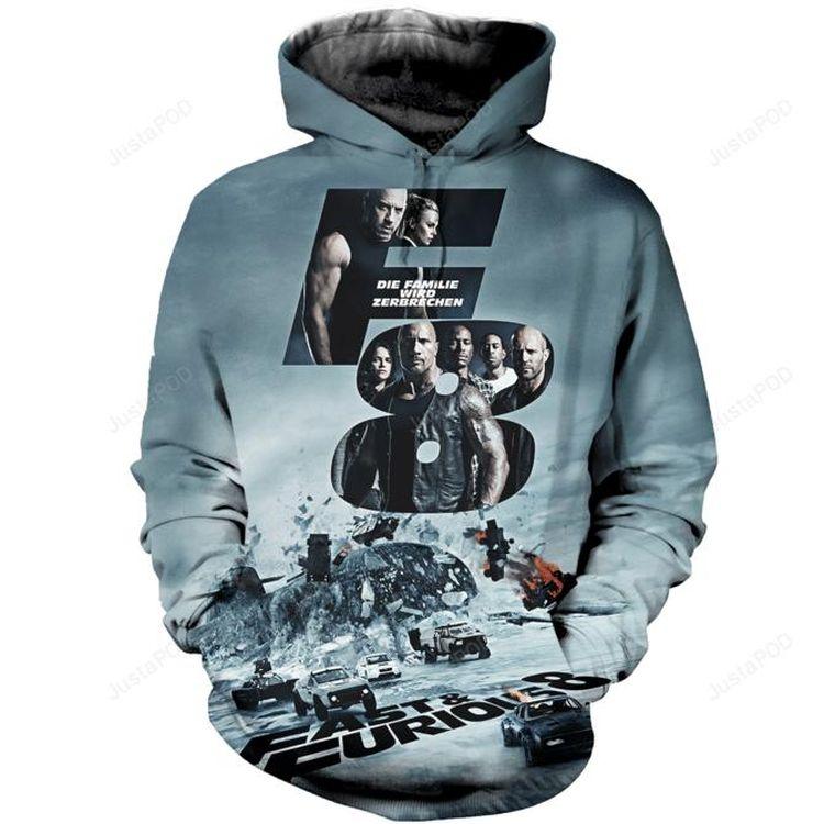 Fast Furious 8 3D Hoodie