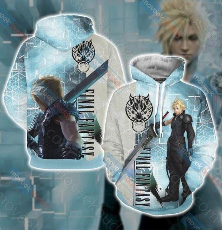 Final Fantasy Cloud 3D Hoodie
