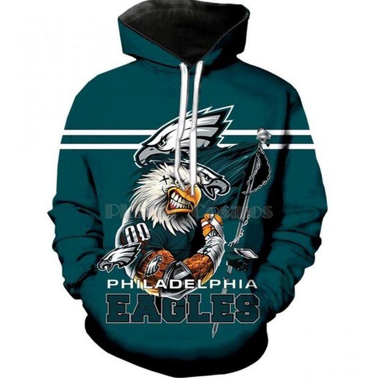 Football Nfl Philadelphia Eagles All Over Print Hoodie