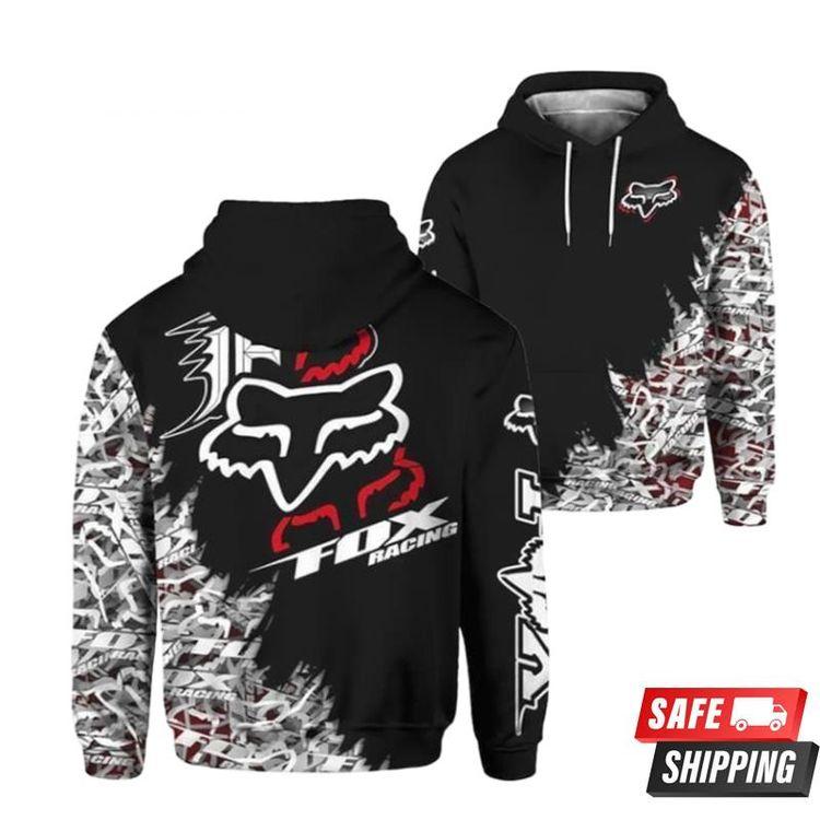 Fox Racing Dirt Bike Motocross Fan All Over Print Hoodie