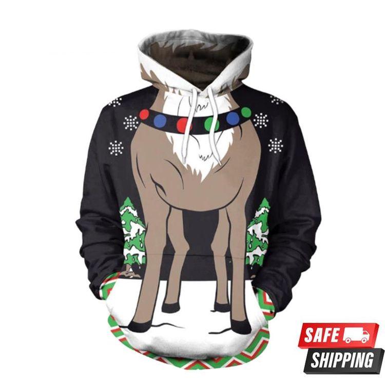 Funny Reindeer 3D Hoodie