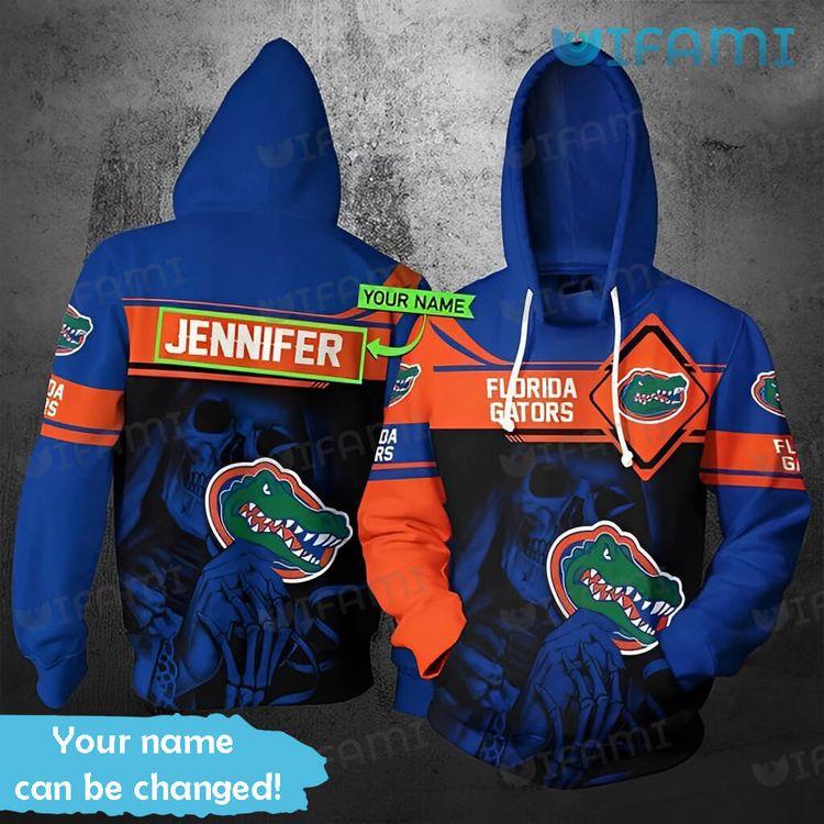 Gators Death Holding Logo Custom Name Florida Gators Gift 3D Hoodie