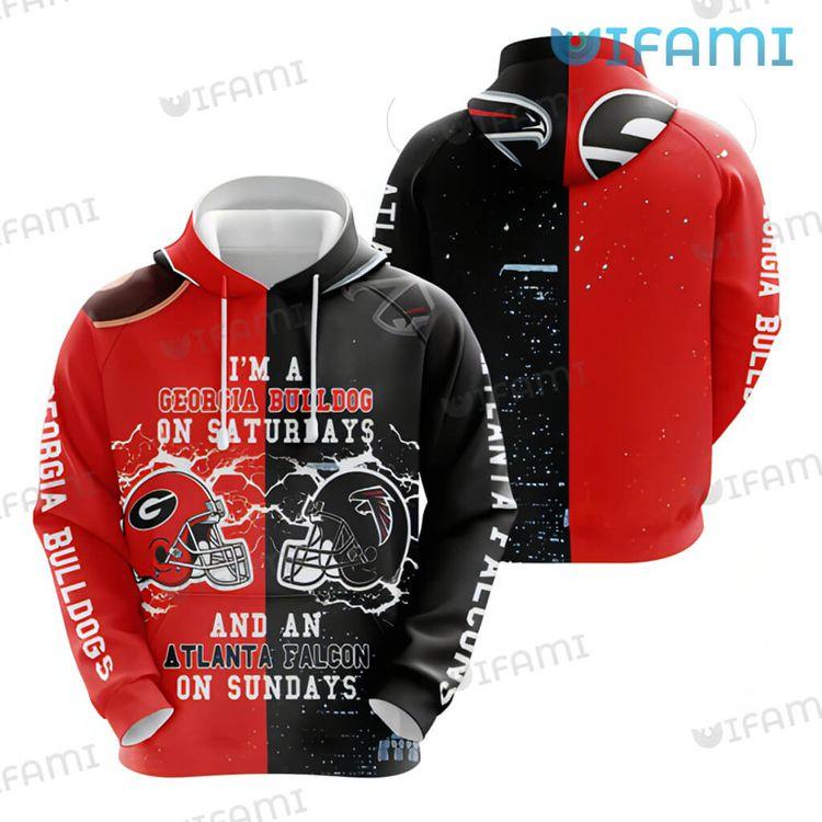 Georgia Bulldogs Bulldogs On Saturdays Falcon On Sundays Gift 3D Hoodie