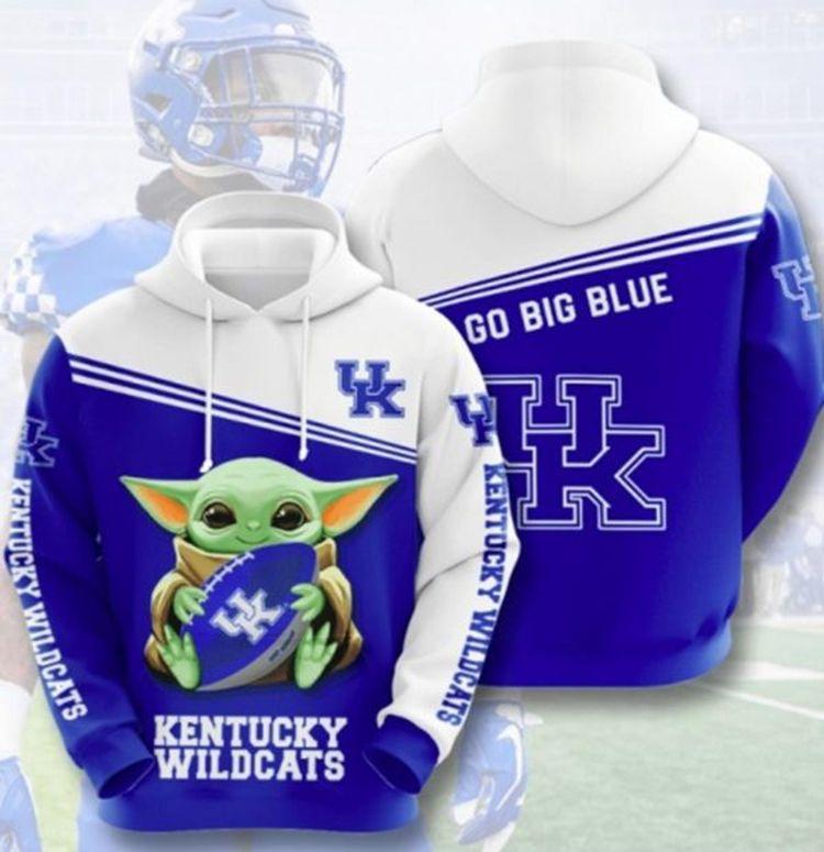 Go Big Blue Kentucky Wildcats All Over Print Hoodie