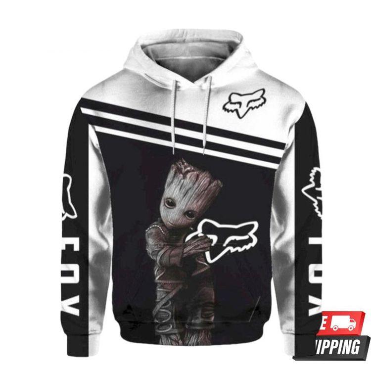 Groot Fox Racing 3D Hoodie