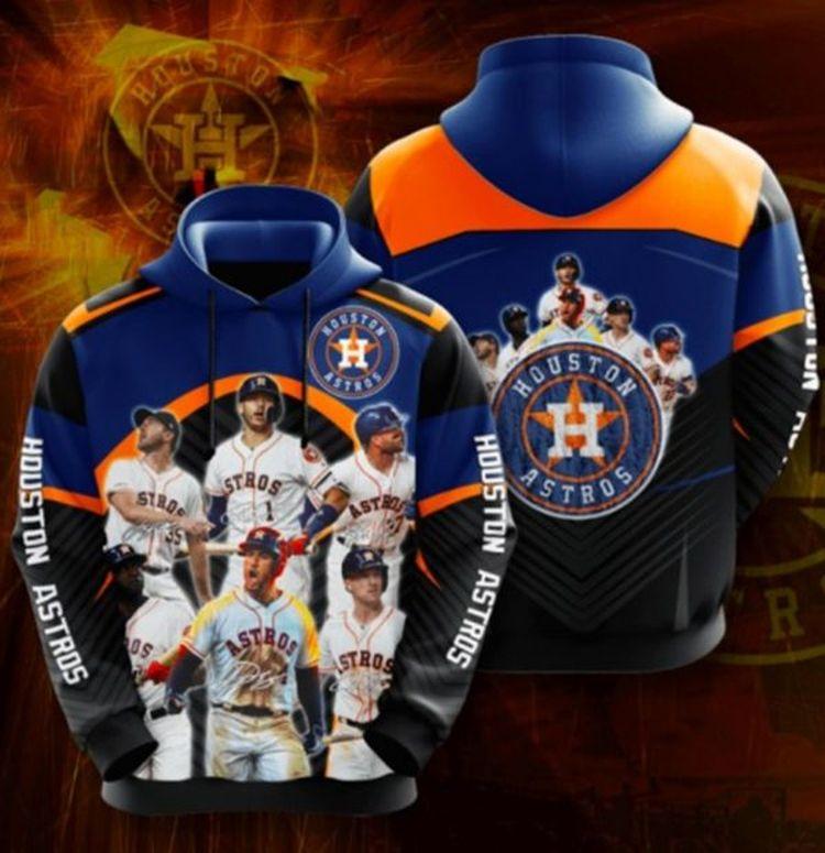 Houston Astros Team Ver 1 3D Hoodie
