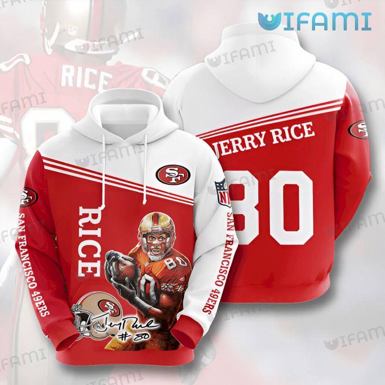 Jerry Rice Signature 80 San Francisco 49ers Gift Limited 3D Hoodie