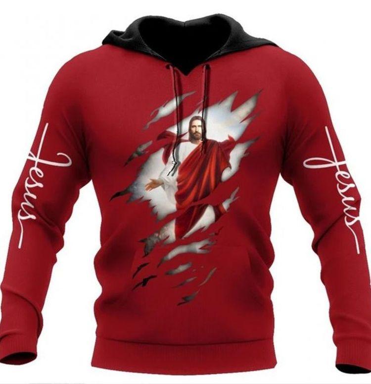Jesus Christ Red Color Jesus Limited 3D Hoodie