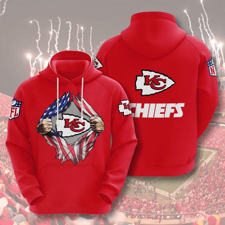 Kansas City Chiefs No903 Custom Limited 3D Hoodie