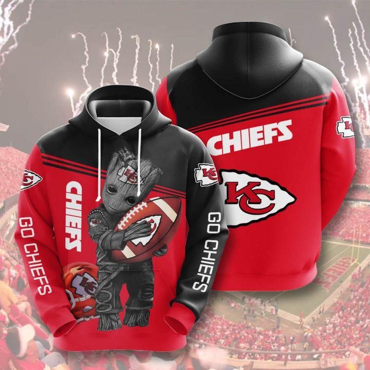 Kansas City Chiefs No924 Custom Ver 1 All Over Print Hoodie