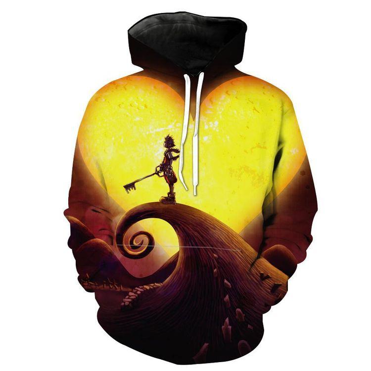 Kingdom Hearts Sora Kingdom Hearts Sport Limited 3D Hoodie