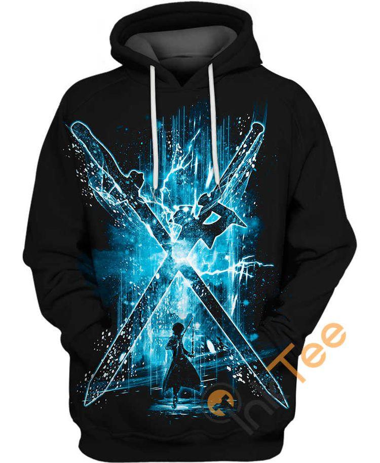 Kirito Two Swords Storm All Over Print Hoodie