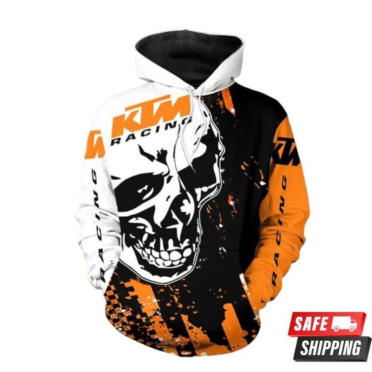 Ktm Racing Skull Limited 3D Hoodie