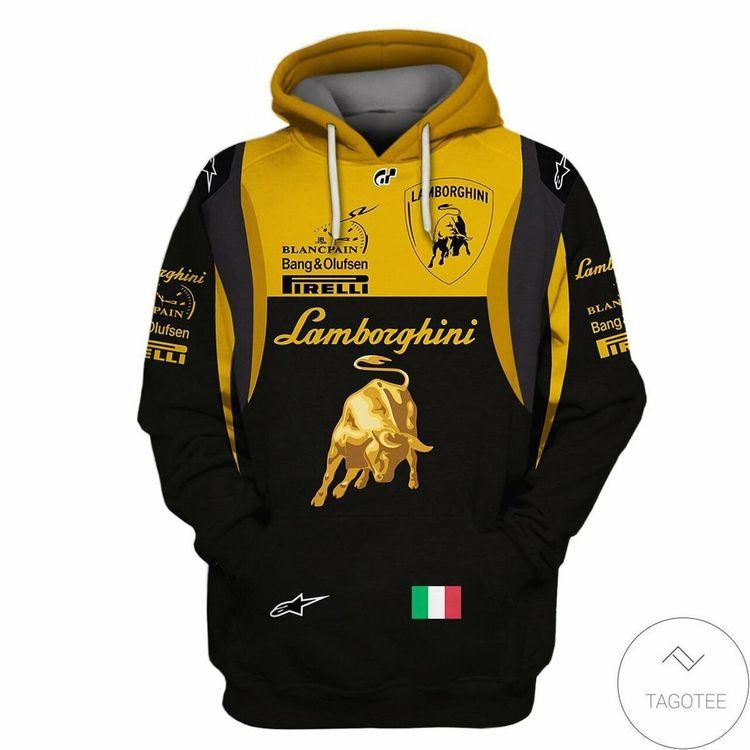 Lamborghini Team 3d All Over Print Hoodie