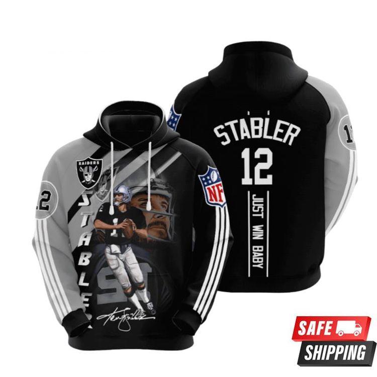 Las Vegas Raiders Ken Stabler Limited 3D Hoodie