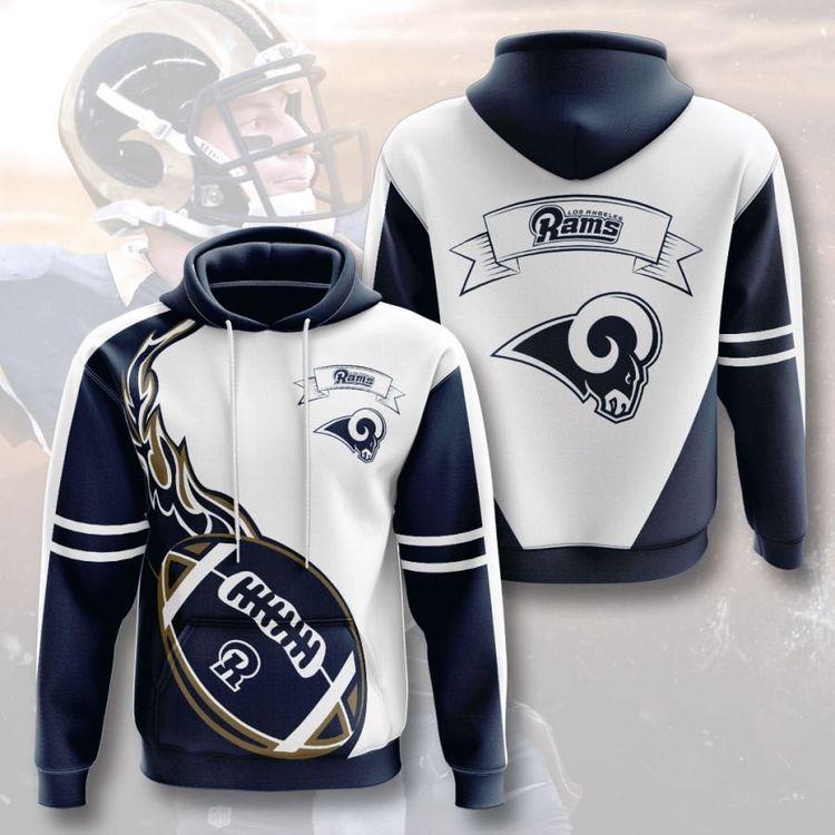 Los Angeles Rams No1084 Custom All Over Print Hoodie
