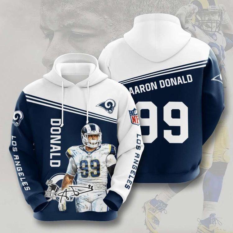Los Angeles Rams No1087 Custom All Over Print Hoodie
