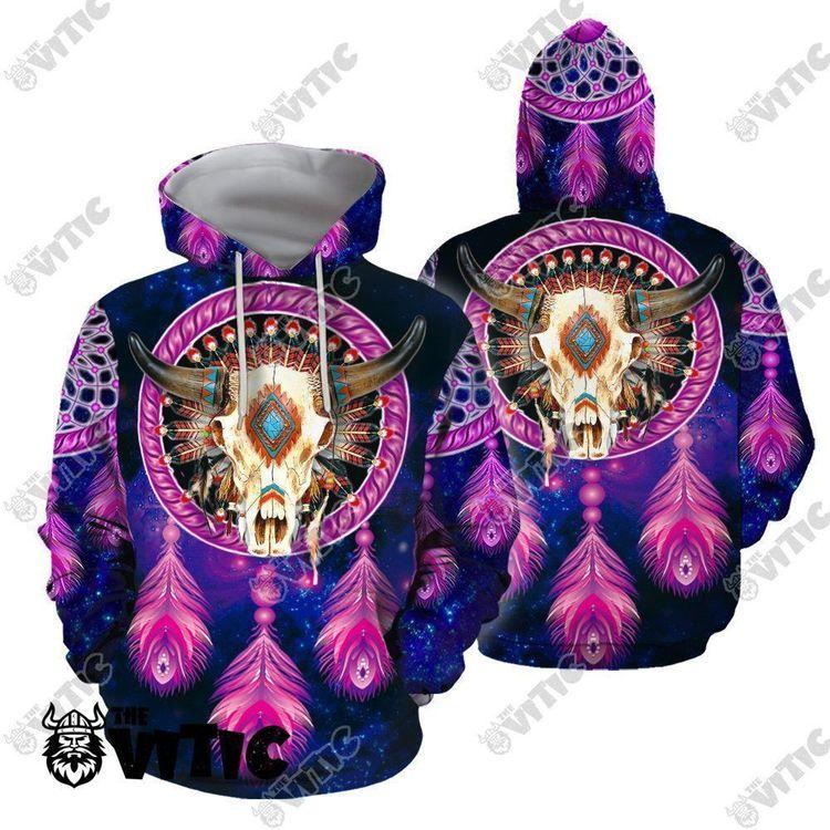 Majestic Night Native Buffalo 4609 3D Hoodie