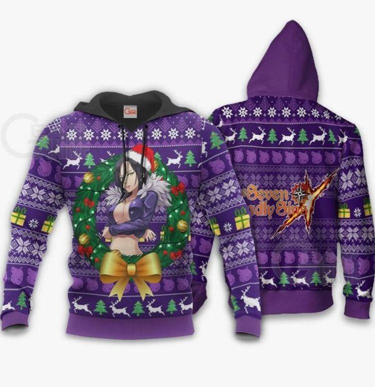 Merlin Seven Deadly Sins Xmas Gift 3D Hoodie