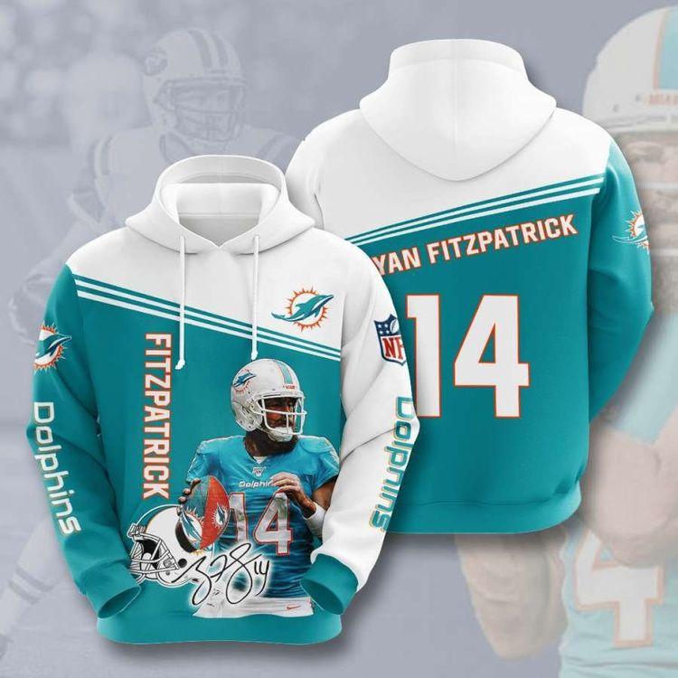 Miami Dolphins No1131 Custom Ver 1 Limited 3D Hoodie