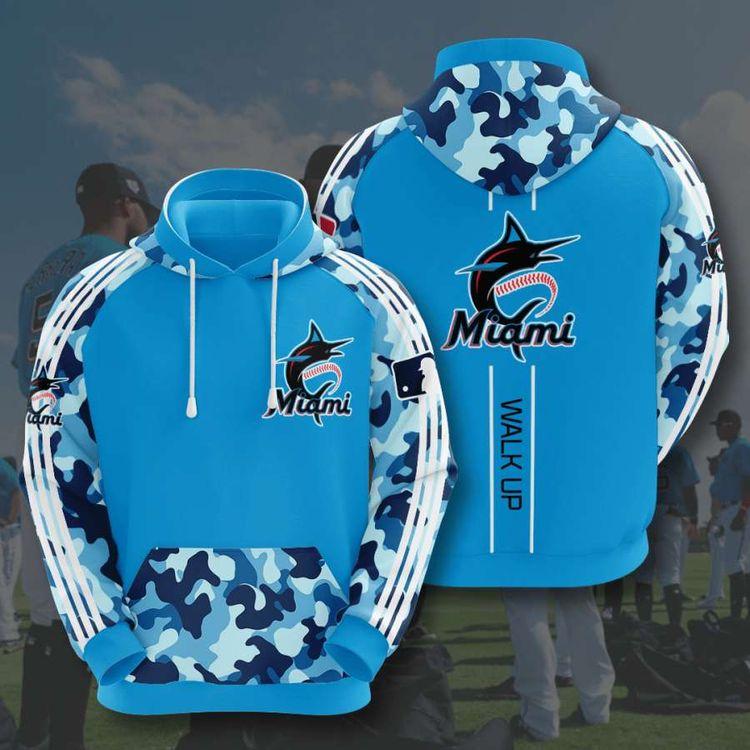 Miami Marlins Custom Sport Limited 3D Hoodie