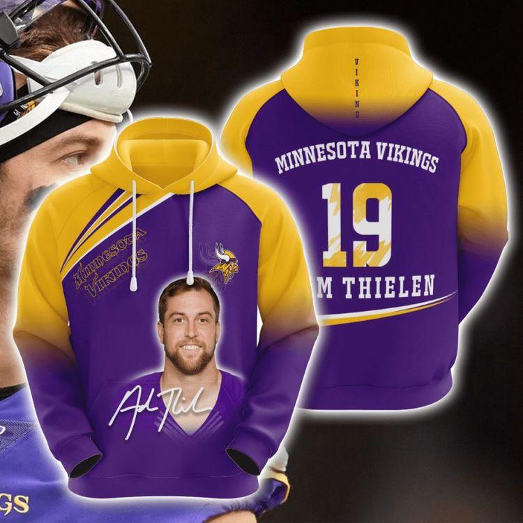 Minnesota Vikings Custom Sport 21 Limited 3D Hoodie
