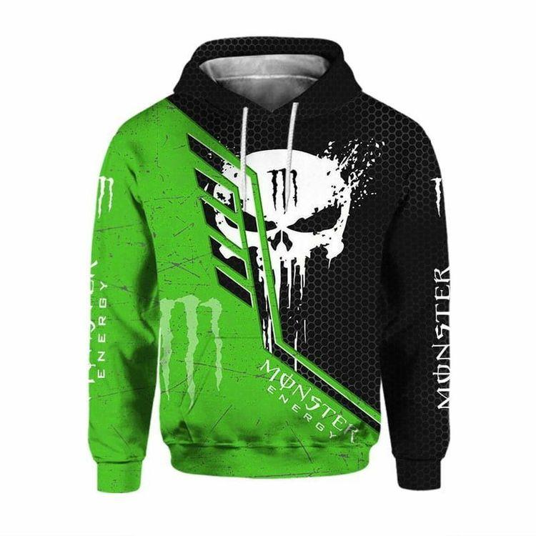 Monster Energy Pullover And Zip Pered Custom 3d Graphic Printed For Men For Women All Over Print Hoodie