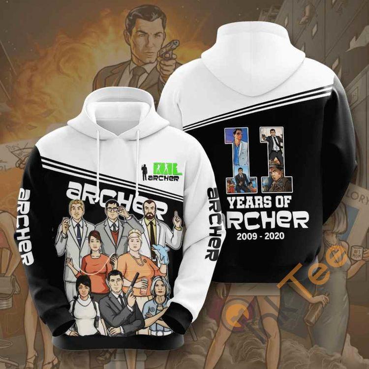 Movie Archer Usa 1509 All Over Print Hoodie