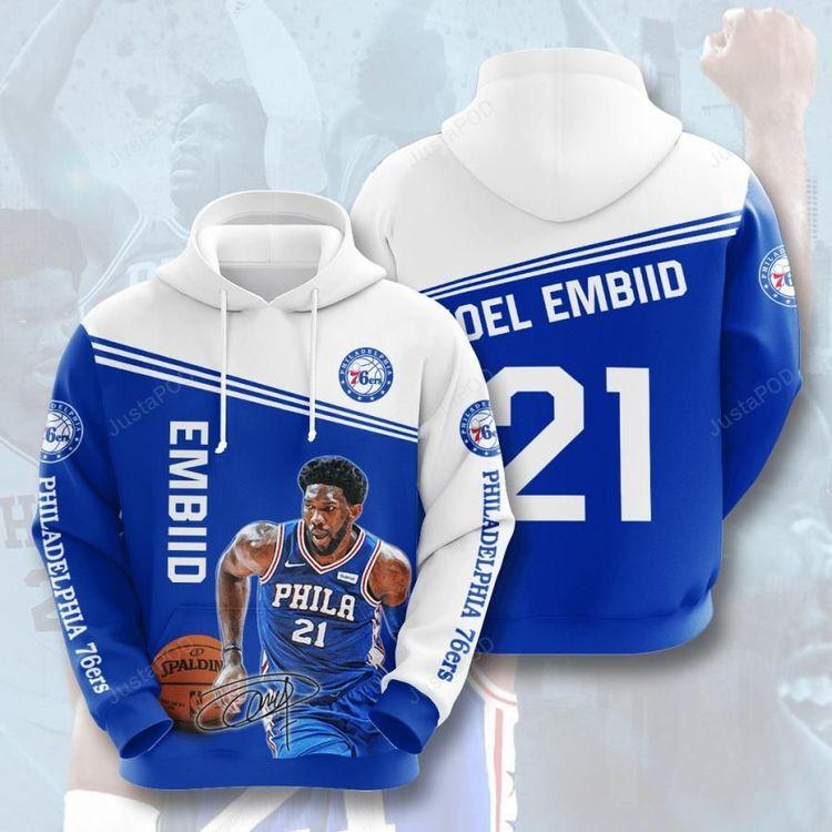 Nba Philadelphia 76ers Style 03 All Over Print Hoodie
