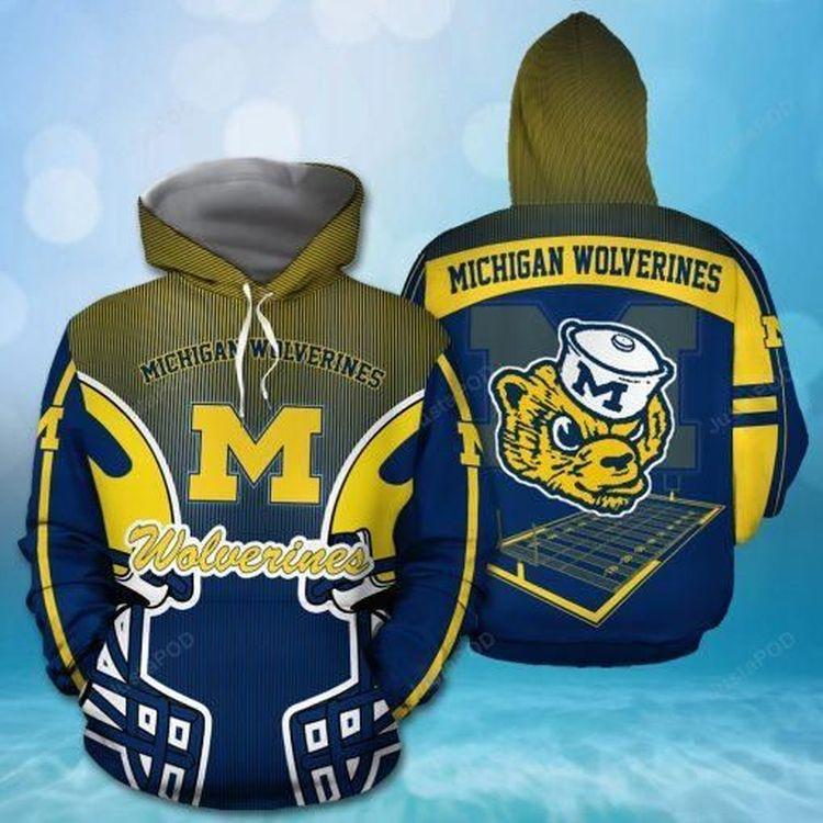 Ncaa Michigan Wolverines Style 05 3D Hoodie