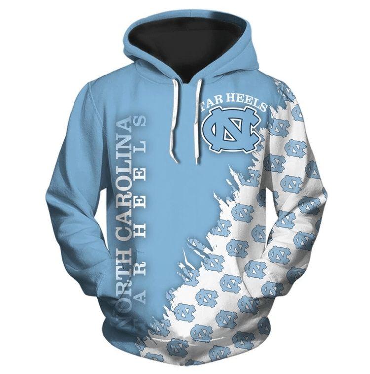 Ncaa North Carolina Tar Heels Style All Over Print Hoodie