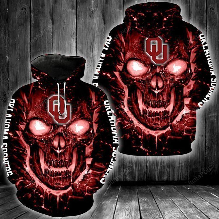 Ncaa Oklahoma Sooners Style 03 All Over Print Hoodie