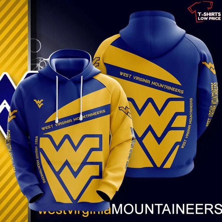 Ncaa West Virginia Mountaineers For Men Women Limited 3D Hoodie