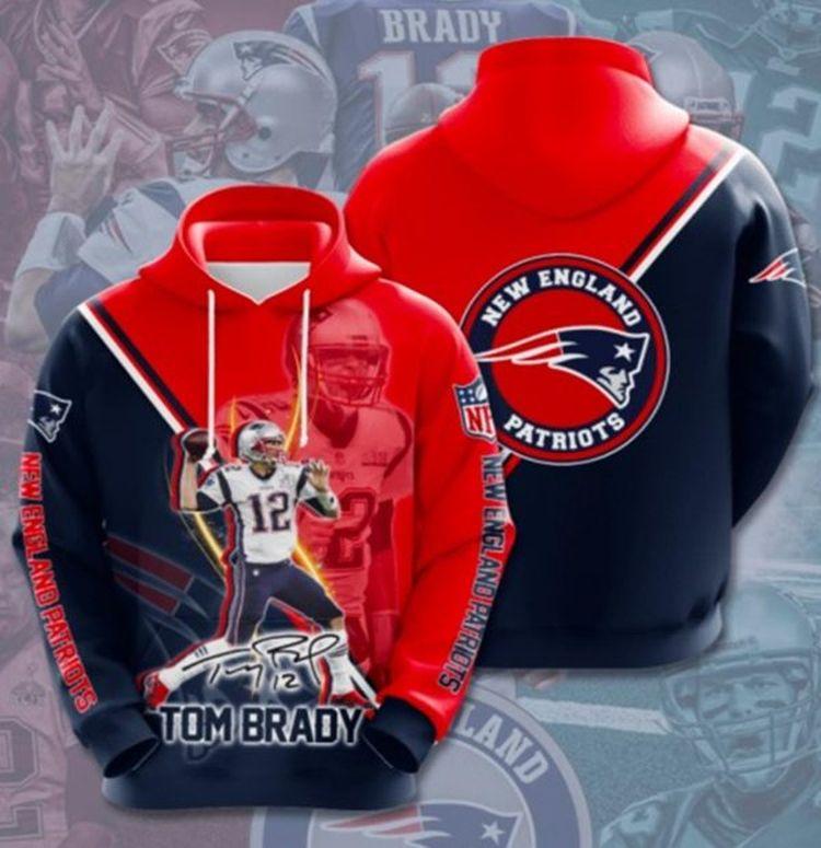 New England Patriots 2 All Over Print Hoodie