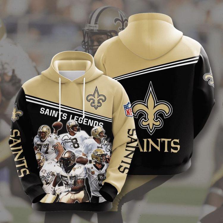 New Orleans Saints No1318 Custom All Over Print Hoodie