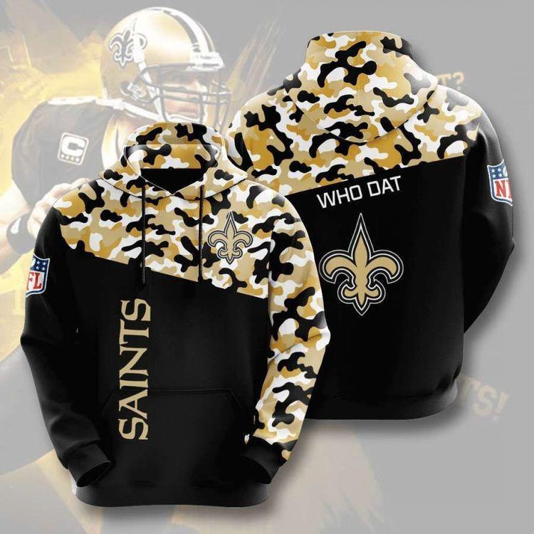 New Orleans Saints No1329 Custom Limited 3D Hoodie
