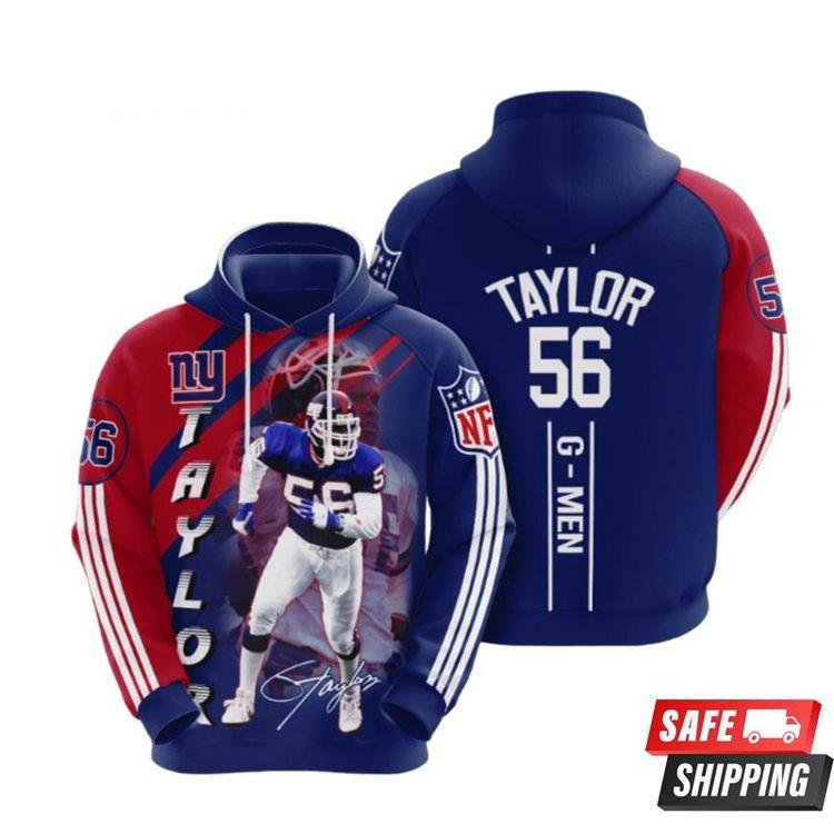 New York Giants Lawrence Taylor All Over Print Hoodie