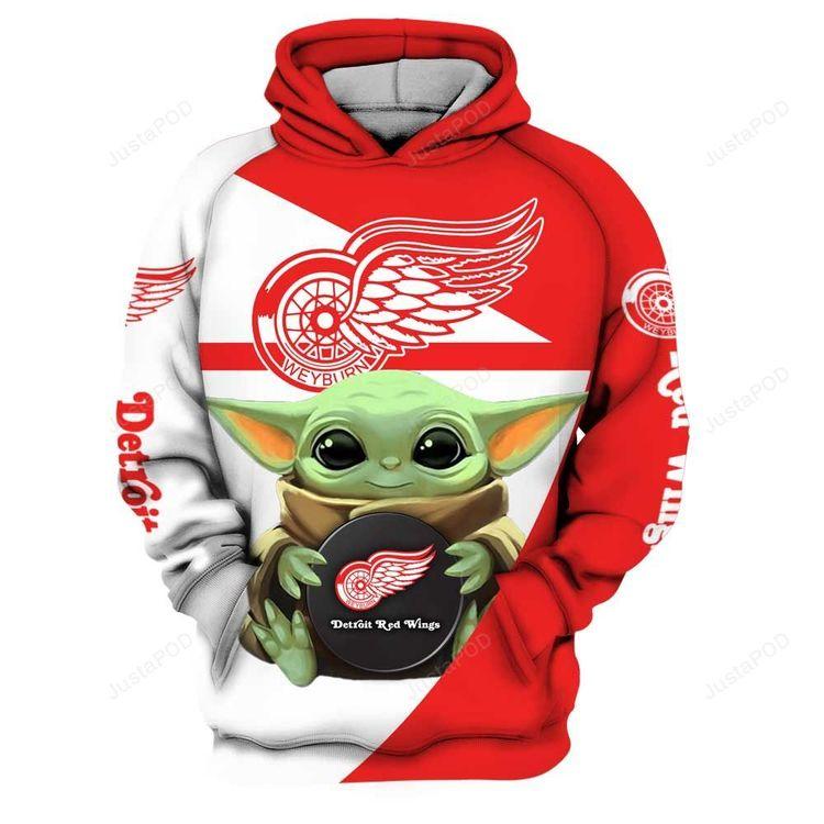 Nhl Detroit Red Wings Style 05 3D Hoodie