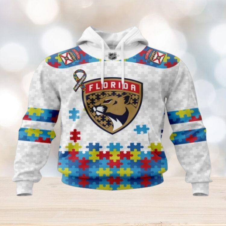 Nhl Florida Panthers Autism Awareness For Fans 3D Hoodie