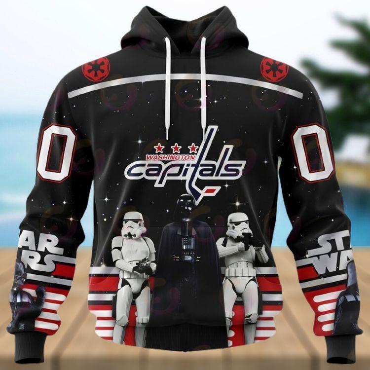 Nhl Washington Capitals Special Star Wars Design May The 4th Be With You All Over Print Hoodie