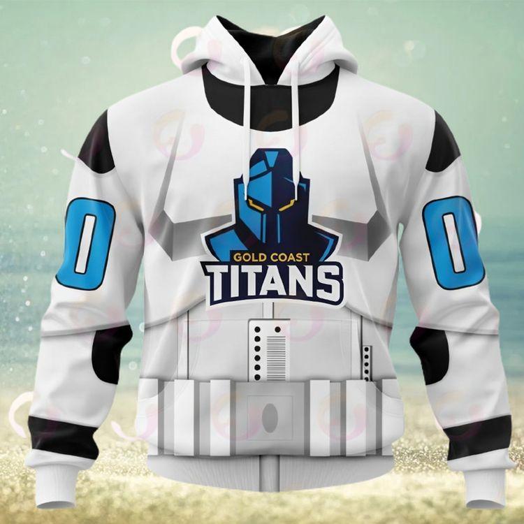 Nrl Gold Coast Titans Special Star Wars Design All Over Print Hoodie