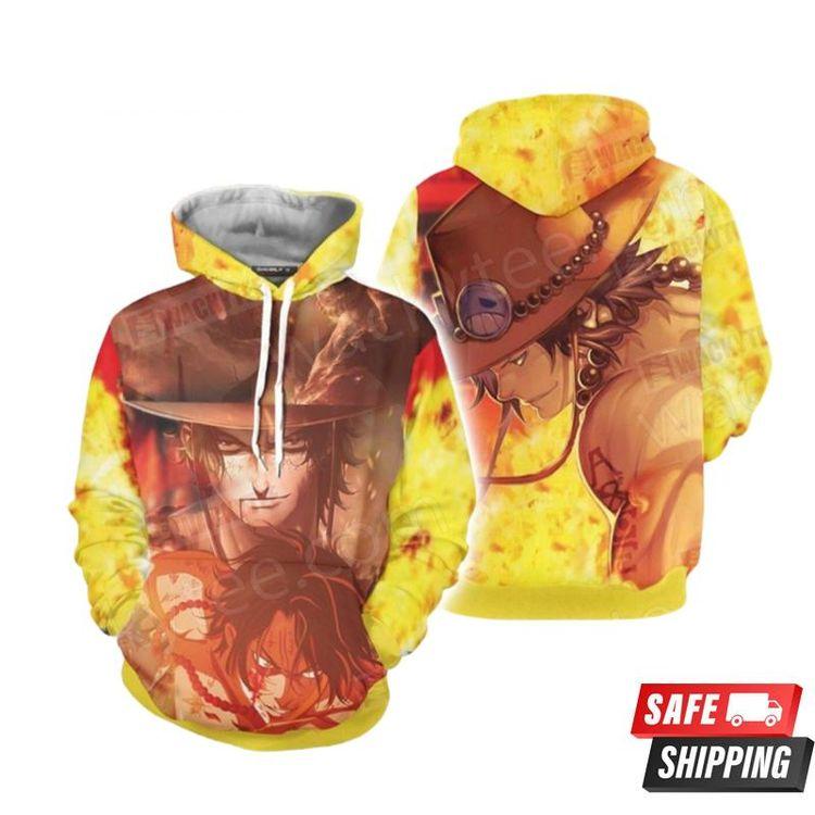 One Piece Ace 4134 Limited 3D Hoodie