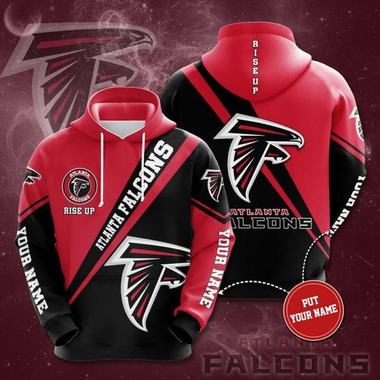 Personalized Atlanta Falcons No130 Custom Limited 3D Hoodie