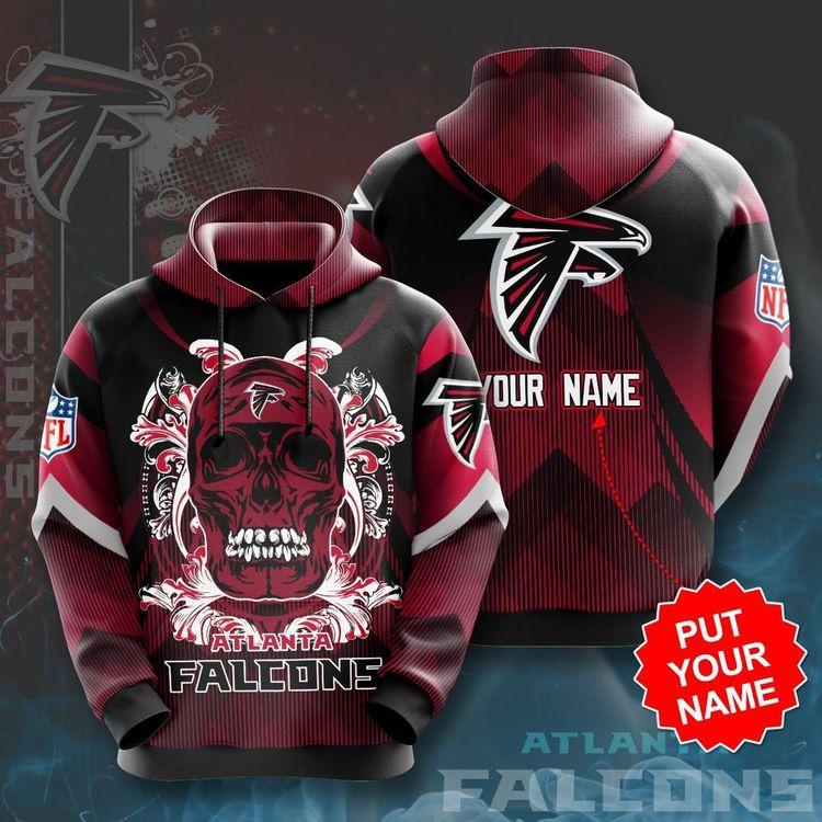 Personalized Atlanta Falcons No133 Custom Ver 1 All Over Print Hoodie