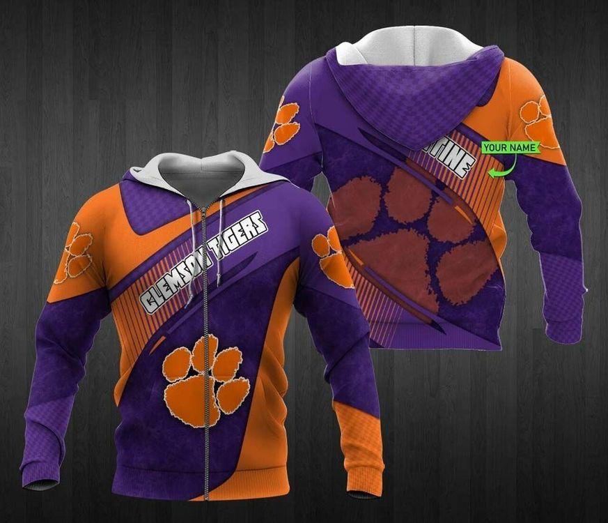 Personalized Clemson Tigers Custom Name 3d Ed 3D Hoodie