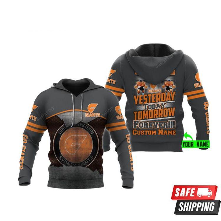 Personalized Gws Giants Afl Custom Name Limited 3D Hoodie