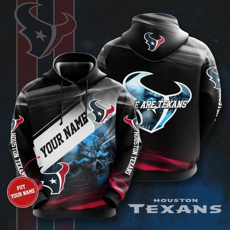 Personalized Houston Texans No809 Custom Limited 3D Hoodie