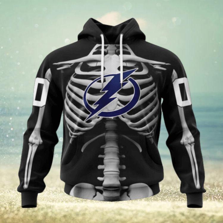Personalized Nhl Tampa Bay Lightning Special Skeleton Costume For Limited 3D Hoodie