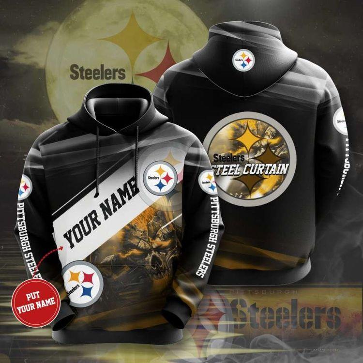 Personalized Pittsburgh Steelers No1646 Custom All Over Print Hoodie
